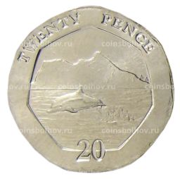 20 пенсов 2020 года Гибралтар