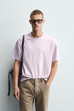 CAMISETA RELAXED FIT INTERLOCK /04 / Rosa / Lila