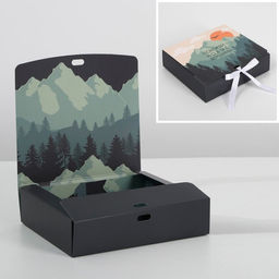 Коробка складная двухсторонняя Путешествие, 20 18 5 см