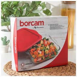 BORCAM Форма квадратная 220*220 мм 2 л, арт. 59034К (1093249) КОРОБКА+КРЫШКА