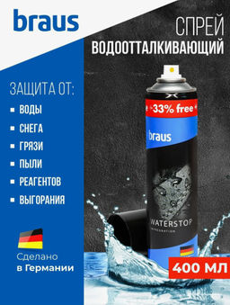 Пропитка водоотталкивающая Braus 1033