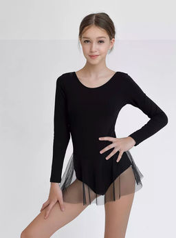 CRB wear / CAJG 40024-22 (CAJ 4151) Купальник гимнастический, черный/Ex.Cherubino