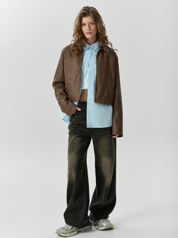 Куртка женская коричневая укороченная - Mark formelle фото 6