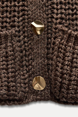 CHUNKY KNIT WAISTCOAT - Zara фото 6
