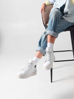 Ботинки 213.212131w. Белый/Байка