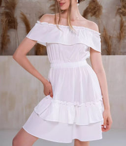 Платье #КТ6063 (1), белый