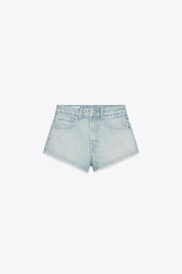 MID-WAIST TRF MINI DENIM SHORTS - Zara фото 3