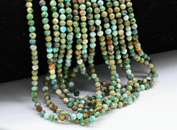 Бусины из хризоколлы шарик гр.3мм, 38см, 140 бусин Радуга камня