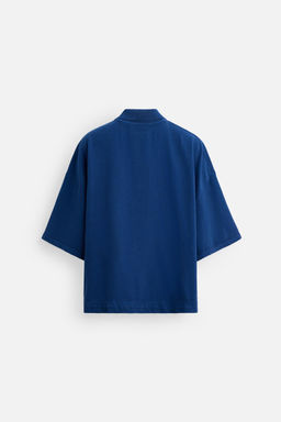 EMBROIDERED TEXT POLO SHIRT - Zara фото 8