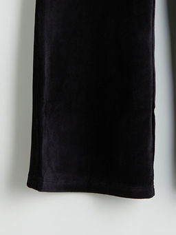 Beli Lastikli ?spanyol Pa?a Kadife K?z ?ocuk Tayt - Waikiki фото 7