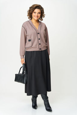 Костюм Aira Style 24130 Тауп+черный
