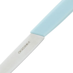 Нож для фруктов и овощей OKROSHKA САЛАТ, лезвие 10 см, голубая ручка OK225P-BL-FR