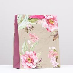 Пакет подарочный Летний фейерверк, 26 х 32 х 12 см