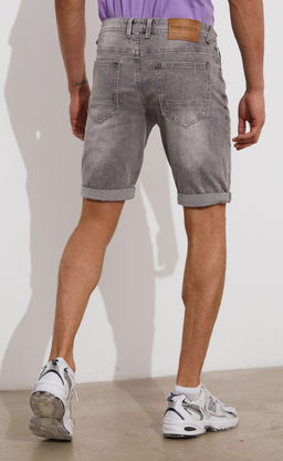 Шорты джинс F311-0910 grey - Fine joyce фото 6