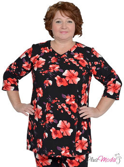 Туника Модель №808 размеры 44-84 - Plusmoda фото 2