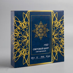 Световой шнур Luazon Lighting, 10 мм, IP65, 20 м, 24 LED/м, 220 В, 8 режимов, свечение жёлтое