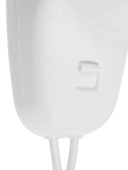 Фен LGE-006, 1600 Вт, настенный, 2 скорости, крепление, белый