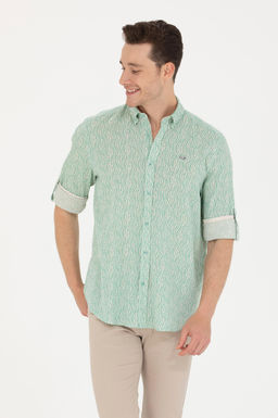 U. S. Polo Assn Мужская мятная рубашка с длинным рукавом - U.s. polo assn фото 15