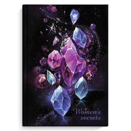 Записная книжка женщины арт. 58147 БЛЕСК / А5, 140х200 мм, 80 л., твёрдый переплёт 7БЦ, полноцветная печать, тиснение фольгой, матовая ламинация. Блок - белый офсет, 65 г/м?, печать в две краски,