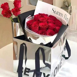 Пакет для цветов 28х28х28 см / LH527-14 /уп 10/400/ - Галеонтрейд фото 2