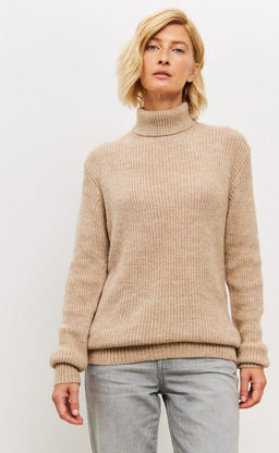 Свитер трикотажный женский TP322-15705 бежевый