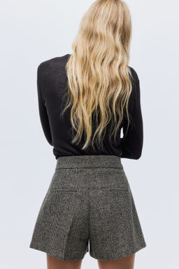 Pantal?n corto sastre de talle alto - H&m фото 6