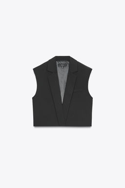 SHORT LAPEL WAISTCOAT - Zara фото 5