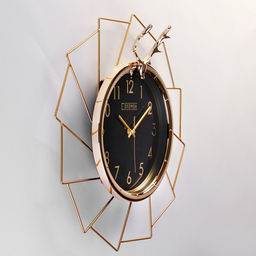 Часы настенные интерьерные «Олень», бесшумные, плавный ход, 51×51 см, d=26 см, от батарейки 1хАА