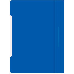Цена за 10 шт. Папка-скоросшиватель Calligrata, А4, 180 мкм, карман для визитки, прозрачный верх, синяя