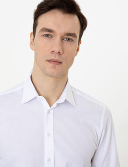 Beyaz Slim Fit Uzun Kollu G_mlek - Cacharel фото 2