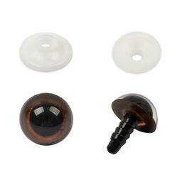 HobbyBe PGKS-16 Глаза кристальные с фиксатором d 16 мм 5 х 2 шт. коричневый