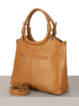 LACCOMA сумка Y2054-рыжий натуральная кожа полиэстер