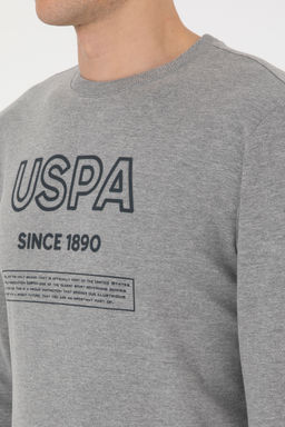 Erkek Gri Melanj Sweatshirt - U.s. polo assn фото 13