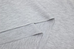 Футер 2-х нит. петля цв.Св.серый меланж, ш.1.9м, Пенье, хл-94%, лайкра-6%, 240гр/м.кв - Купава фото 3