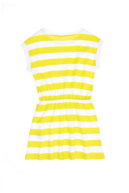 Неоново-желтое трикотажное платье для девочки Неожиданная скидка в корзине - U.s. polo assn фото 2