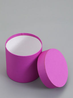 Набор шляпных коробок  4 в 1 "Фуксия" 18 × 18 ‒14 × 14 см