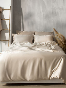 Наволочка SL Home Tencel, 50×70+3 см, бежевая, тенсель, эвкалиптовое волокно 100%