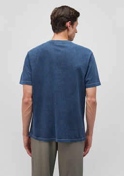 Bask?l? Lacivert Tisort - Mavi фото 4