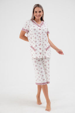 Пижама женская из кулирки Ворожея сердечко кофейное макс - Амадэль фото 4