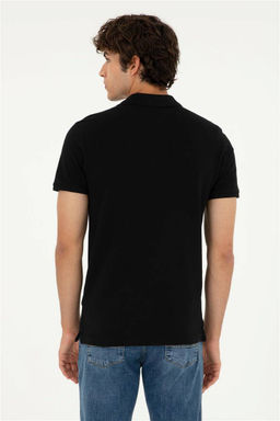 Мужская черная базовая футболка - U.s. polo assn фото 5