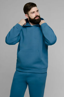 Арт. 69102 Костюм с брюками мужской с начесом 50-56 (4 шт) Цвет:джинс