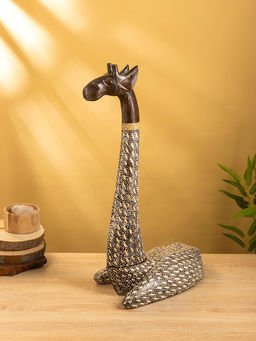 Сувенир «Жираф», 28×17×60 см, дерево, бежево-коричневый