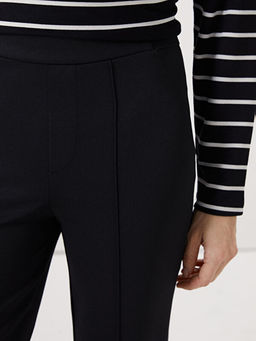 Beli Lastikli D?z Ponte Kad?n Pantolon