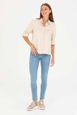 U. S. Polo Assn Женская рубашка с длинным рукавом Stone - U.s. polo assn фото 10