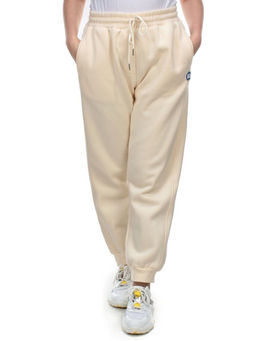 M043 BEIGE Брюки спортивные женские на флисе (100% хлопок) 7986 - Fashion фото 2
