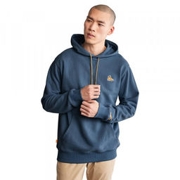 Мужская толстовка Timberland Sweatshirt Hoodie Boot Logo Regular синяя