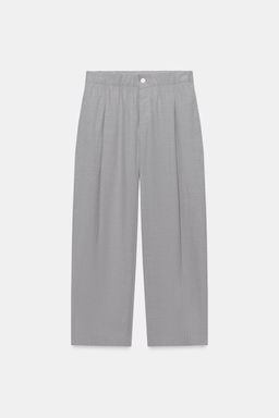 PANTAL?N TOBILLERO GOMA / Gris - Zara фото 3