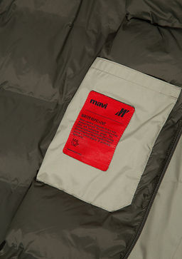 Kapusonlu Yesil Sisme Mont - Mavi фото 9