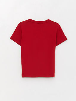 Bisiklet Yaka Bask?l? K?sa Kollu Erkek ?ocuk Ti??rt - Waikiki фото 2