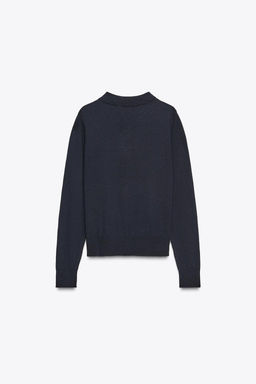 PLAIN KNIT POLO SHIRT - Zara фото 15